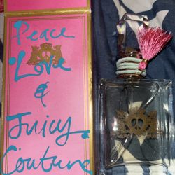 * PEACE LOVE & JUICY COUTURE * Juicy Couture 3.4 oz edp Perfume Women * NEW *