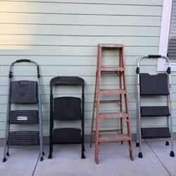Step Ladders Bundle – 4 Ladders (Great Deal). Ladder 