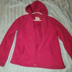 Hot Pink Girls Fleece Jacket