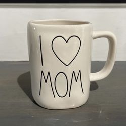 Rae Dunn “I ❤️ MOM” I Heart Mom - White Mug