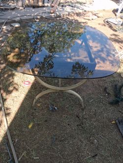 1970s vintage Rattan glass table