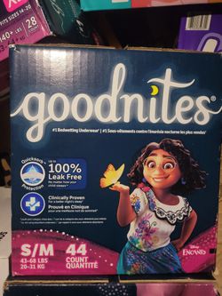 NEW GOODNITES SIZE S/M