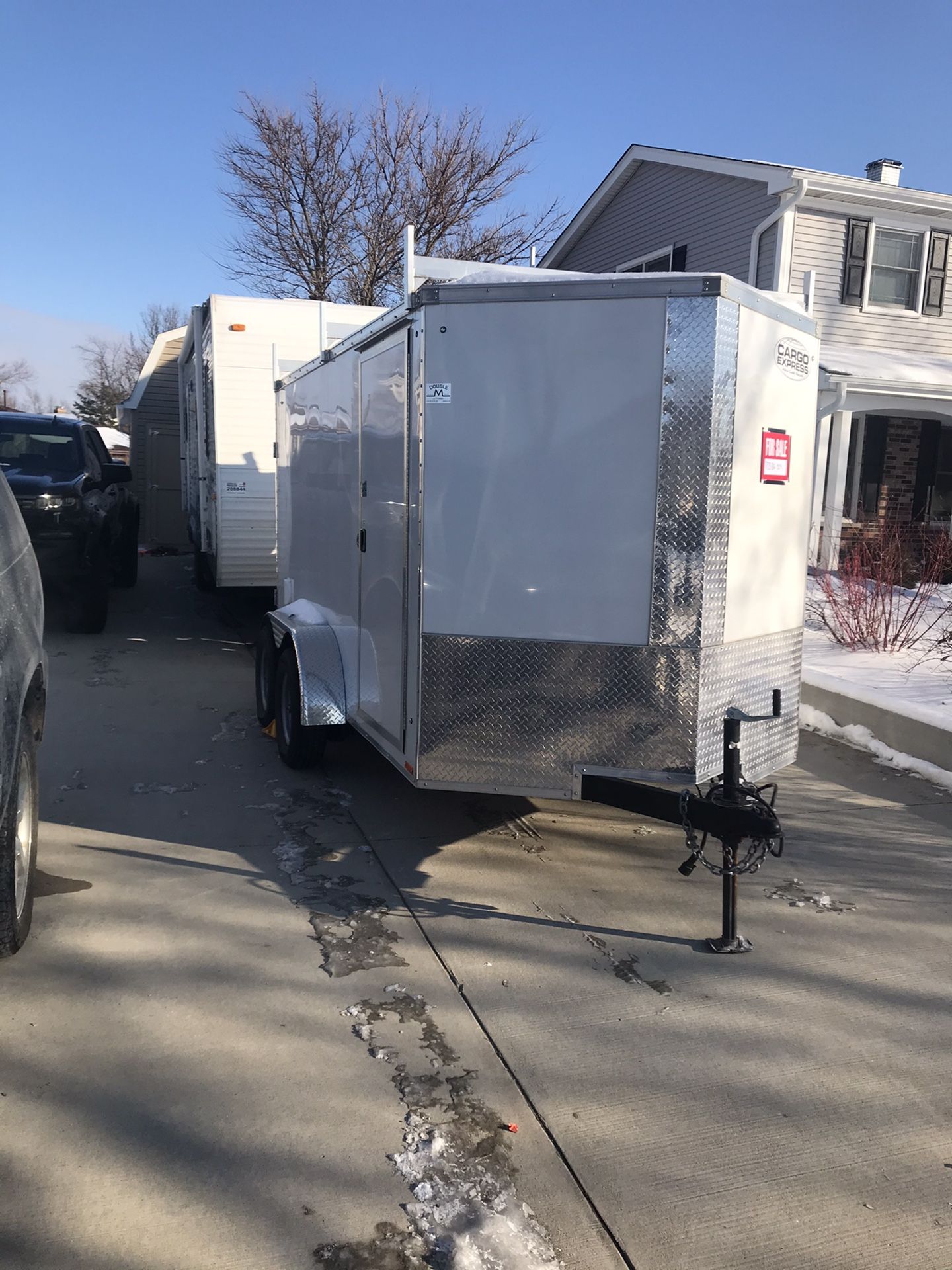 6x12 dual axle box trailer