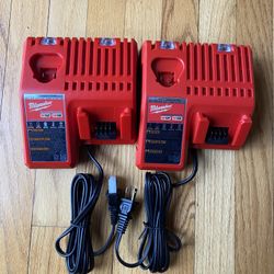 Two Milwaukee OEM M18/ M12 Muti Chargers (New)