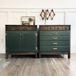 Set Of XL Set Of Nightstands / Side Tables