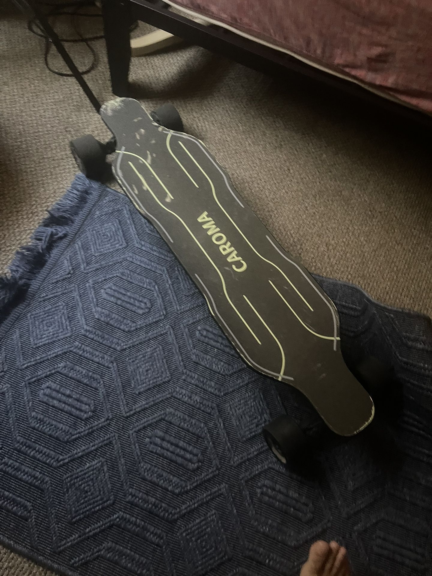 Caroma 38" Electric Longboard with Remote, 1200W Brushless Motor Electric Skateboard for Adults Teens, Max Load up to 300lbs, Ma