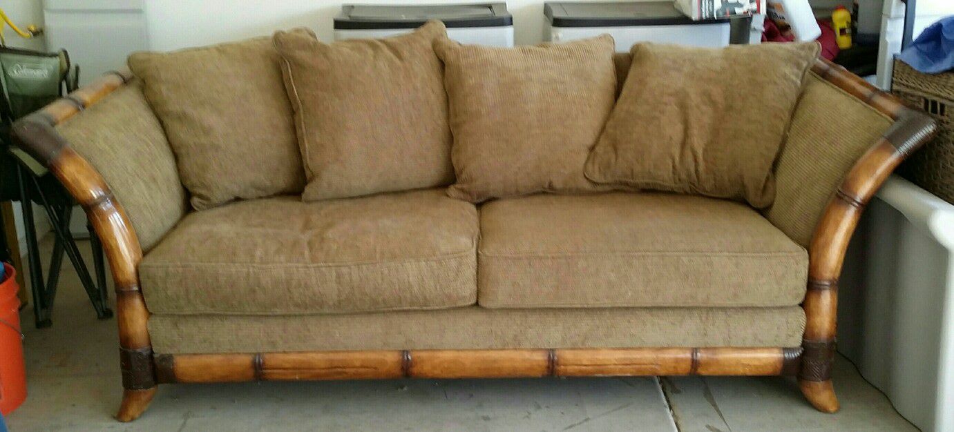 Beautiful Schnadig Bamboo Sofa