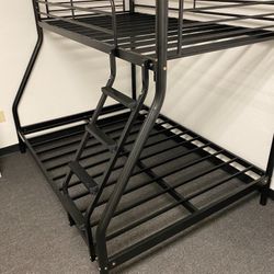 Full Bed, Twin Bed, Full Twin Bunkbed, Black
