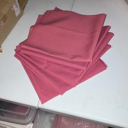 Hot Pink Cotton napkins - Used 2 Time Only 