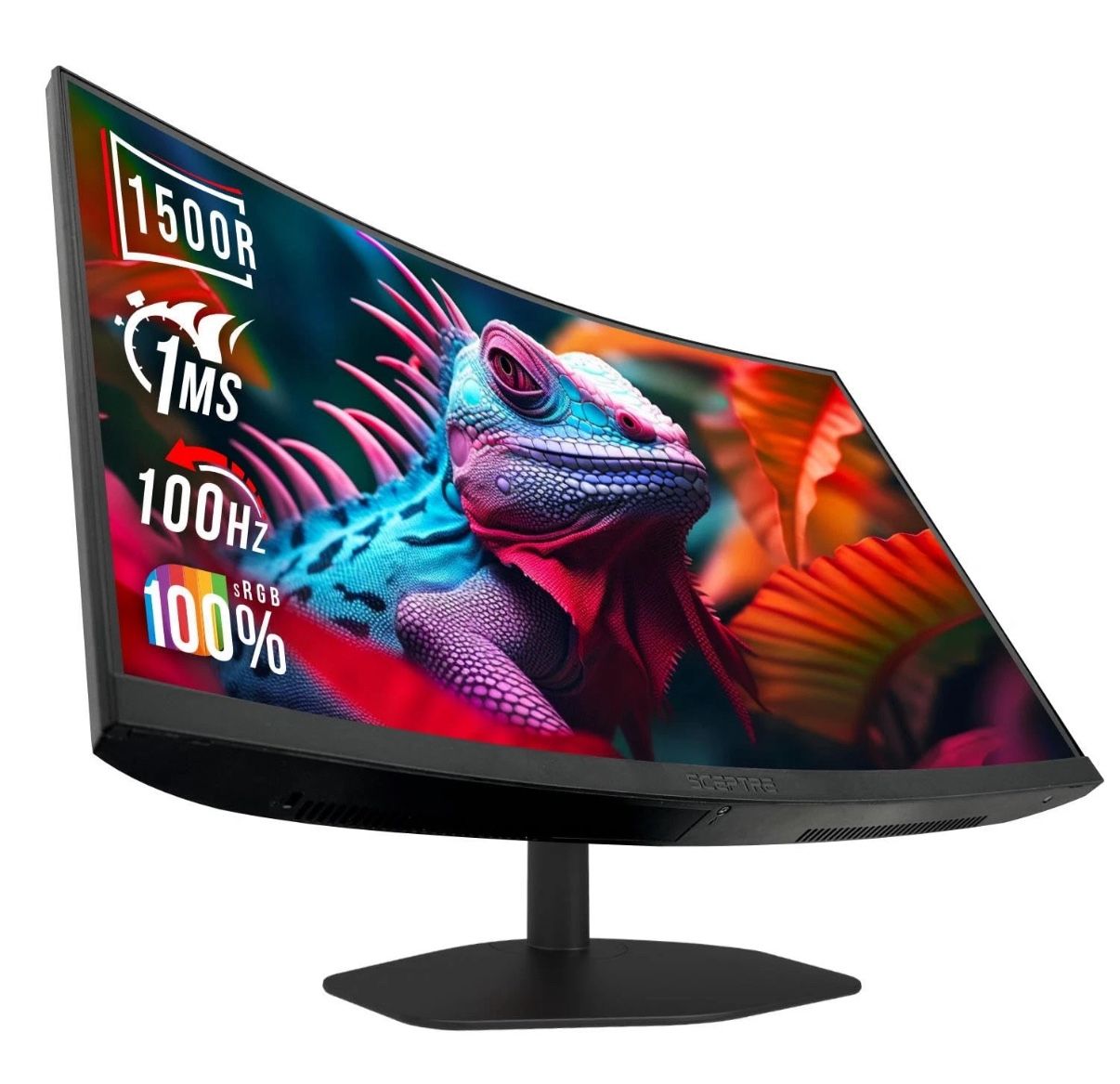 Sceptre 27" 1080p LED Curved Gaming Monitor, Black, C275W-FW100T