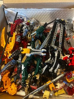 Lego Bionicle Box of pieces.