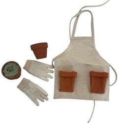 Garden Accessories Clothing Apron Fits 12 to 18” fit American Girl Doll or Plush