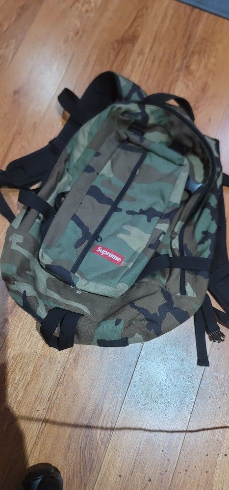 Supreme SS13 Camo Backpack Used