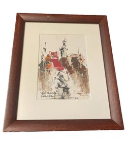 Abstract Cityscape Painting 11 X 9