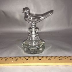 Vintage Perfume Bottle Bird Top O Mark Bottom 