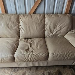 Leather Sofa And Loveseat Set