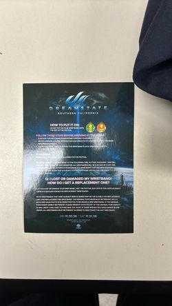 dreamstate one GA 2 day wristband