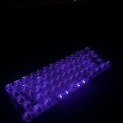 Wooting 60HE – Clear Keycaps, Lubed & Modded, Perfect Condition