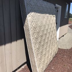 King Bed, Boxspring, And Metal Frame