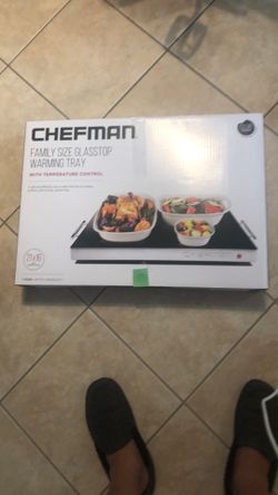 Family Size Glass top Warming Tray