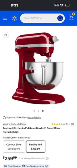 Restored KitchenAid® 6 Quart Bowl-Lift Stand Mixer