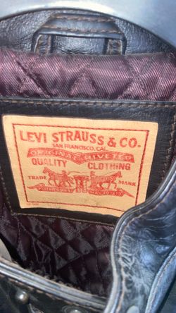 Black leather Levi jacket