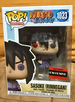 Naruto Shippuden 1023 Sasuke (Rinnegan) AAA Anime Exclusive Sticker Funko Pop
