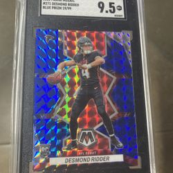 Desmond Ridder 2022 Mosaic Blue Rookie /99 SGC 9.5  #271 Rc. Falcons 