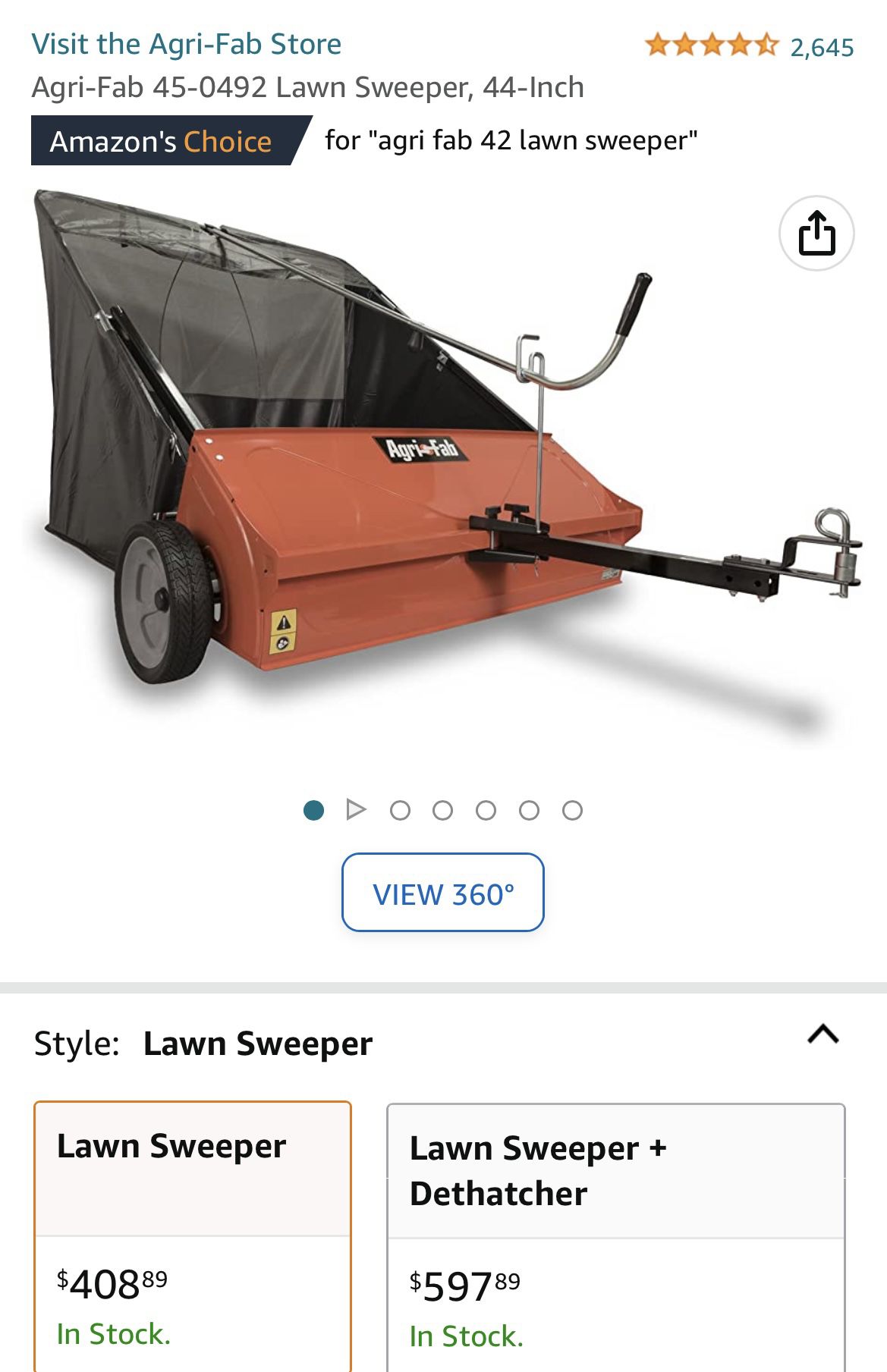 Lawn Sweeper (leaf/debris) BRAND NEW $OBO