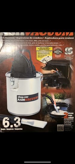 Ash vacuum 6.3 amps new shopvac