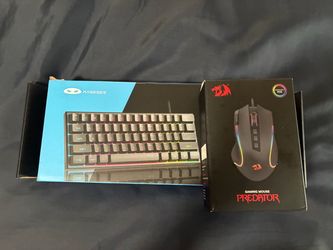 MageGee RGB Keyboard & Redragon Predator Mouse Bundle
