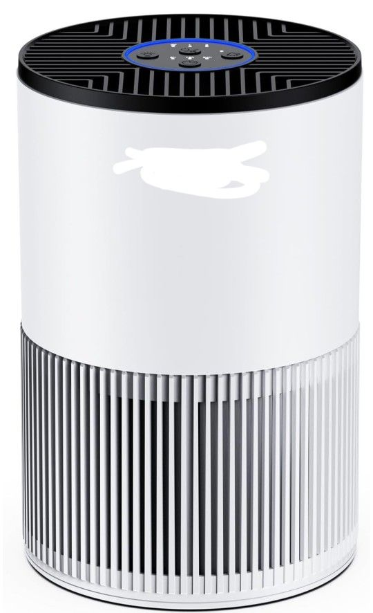 Air Purifiers for Bedroom Home, H13 True HEPA Air Filter, Quiet Air Cleaner With Night Light and Low Noise Sleep Mode, Portable Small Air Purifier for