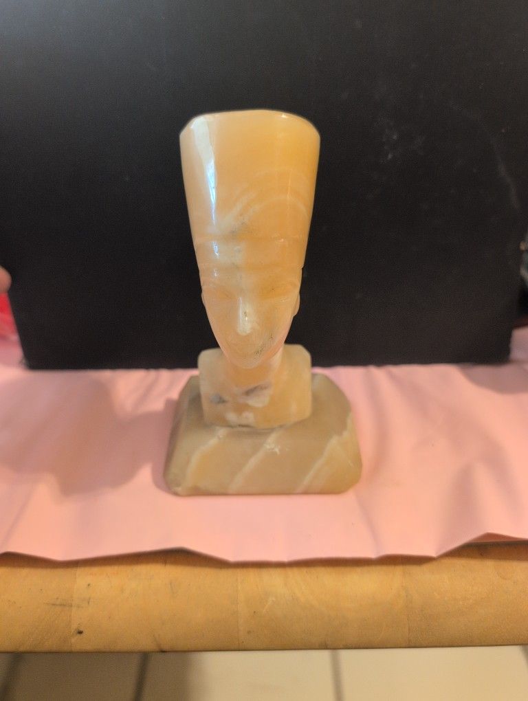Vintage Nefertiti Marble Statue