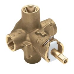 Moen M Pact PosiTemp Pressure Balancing Brass Tub and Shower Valve with IPS Connections, 2510 Posi-Temp valve, Pressure balancing, 1/2-inch IPS connec