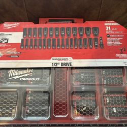 SHOCKWAVE Impact-Duty 1/2 in. Drive Metric and SAE Deep Well Impact PACKOUT Socket Set (31-Piece)