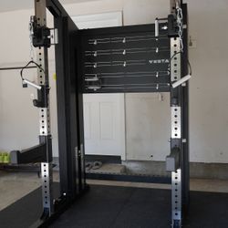 Vesta New Pioneer Series| Functional trainer | stainless steel | Aluminum wheels | Adjustable Pull Up Bar| 200lbs weight stack| gym| Free Delivery 