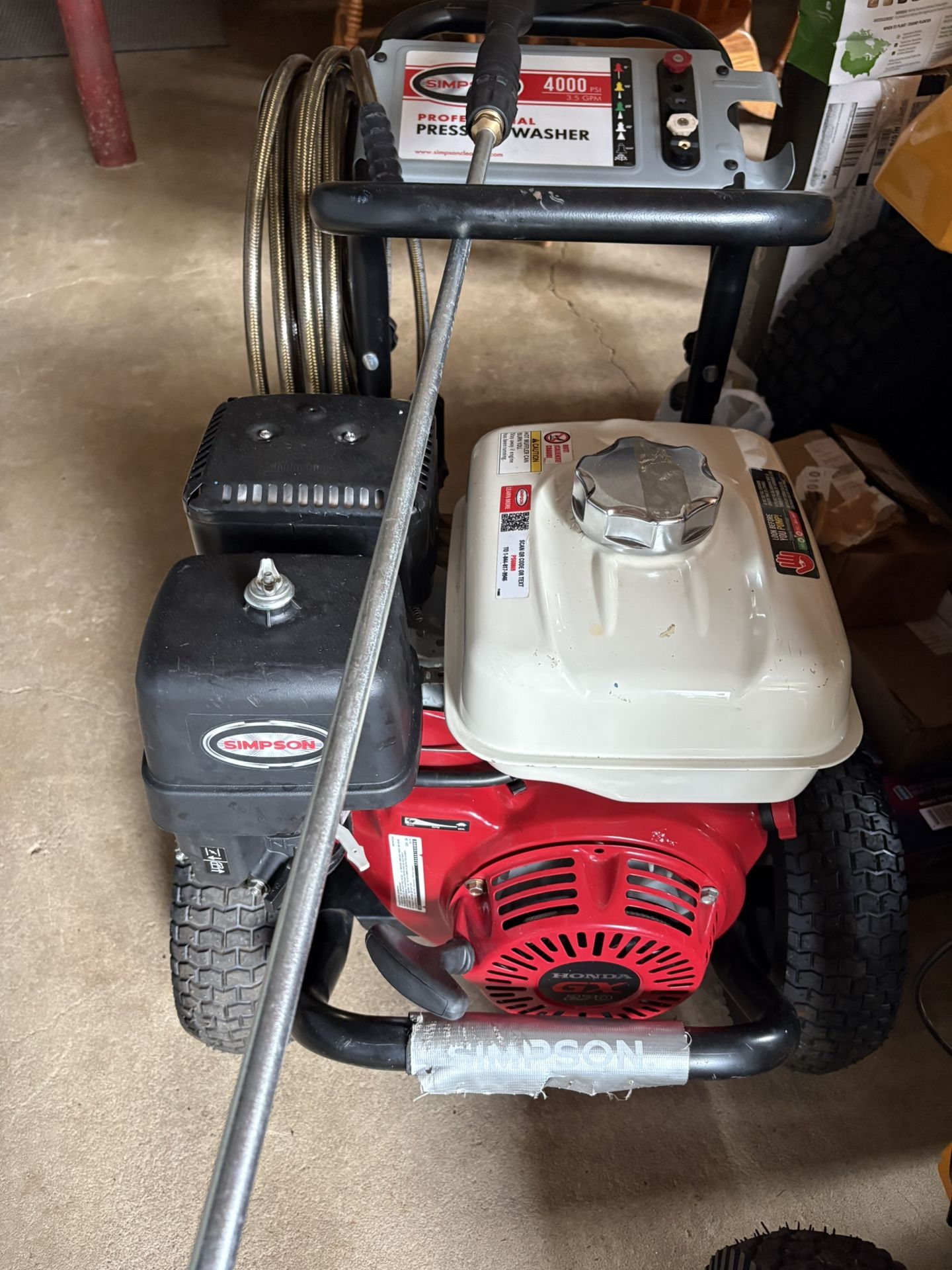 Simpson 4000PSI Pressure Washer