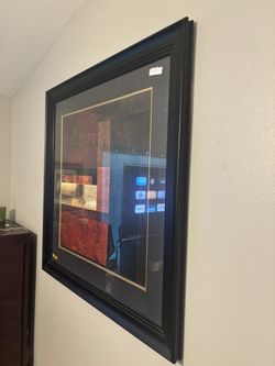Contemporary picture with beautiful frame 3 1/2’ x 3 1/2’
