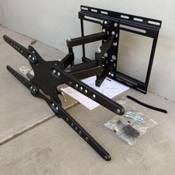 New In Box 32 To 65 Inch Swivel Dual Arm TV Television Wall Mount Stand 110 Lbs Capacity Include Mounting Hardwares 
