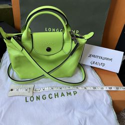 Longchamp Le Pliage Cuir Mini Leather Crossbody Bag on SALE