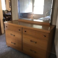 Past Modern Dresser With Mirror