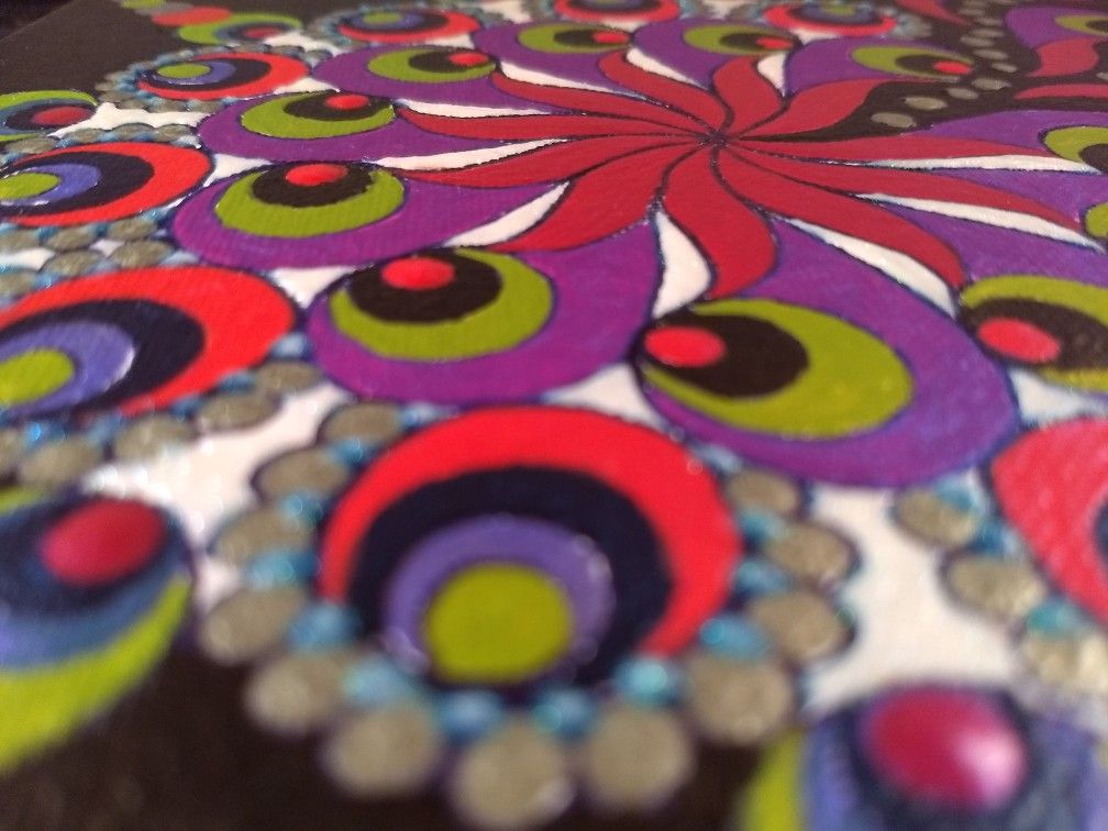 How in the dark "DISCO NEBULA" PAINTING