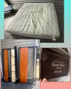 Bed King Size/ King Stearns & Foster Estate Mattress & Modern Platform Bed Frame