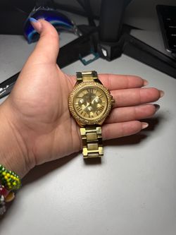 Michael Kors Gold-Tone Chronograph Watch