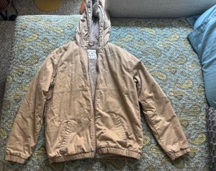 Abercrombie Boys Hooded Workwear Bomber Jacket Size 15/16