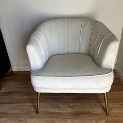 Accent Chair-velvet like material