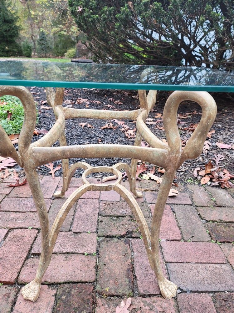 Swan Beveled Glass End Tables(2)