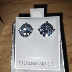 3mm Moissenite .925 Earrings 