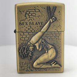 3D Carved Sex Slave Chained in Captivity for Prostitution Lighter, Windproof