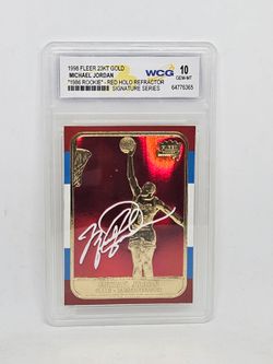 Kobe/Jordan 23kt gold Signatures graded 10...